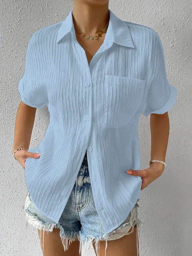 Justice Womens Shirt Timeless Cut High Quality Craftsmanship Effortless Elegance Versatile Chic For Modern Women