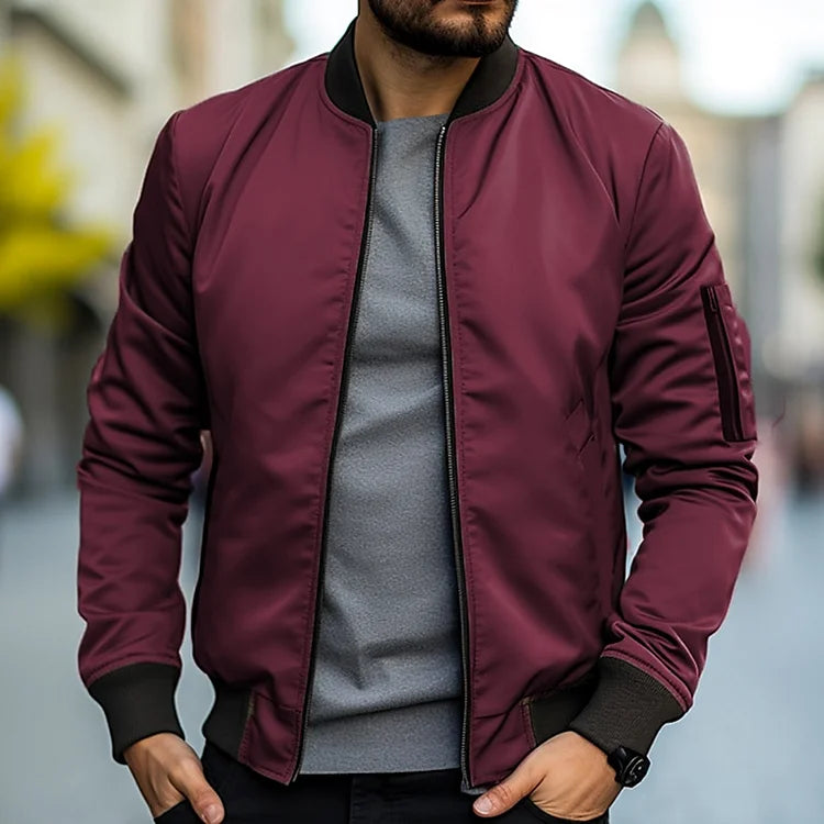 Linus Bomber Jacket For Men Urban Style Essential Versatile Warmth Streetwear Favorite