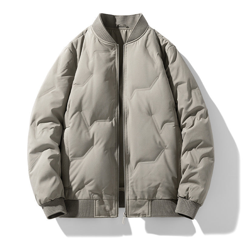 Men's Down Bomber Jacket Premium Warmth And Comfort Insulated Padded Outerwear For Everyday Urban Men