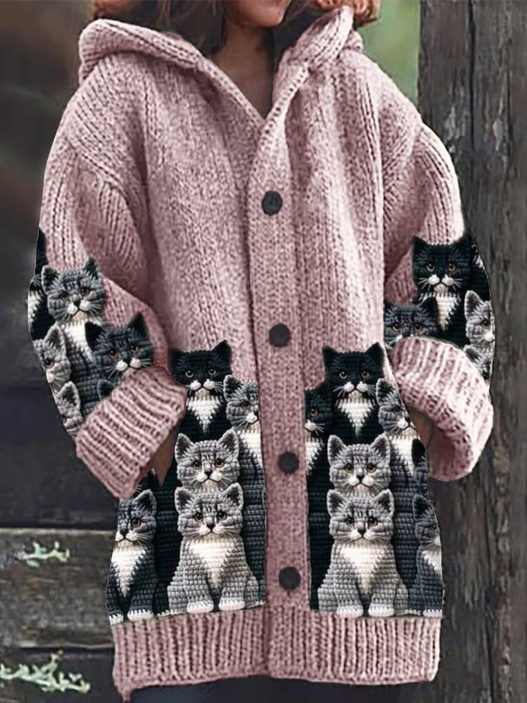 Eloura-Moda | Weird Cat Cardigan