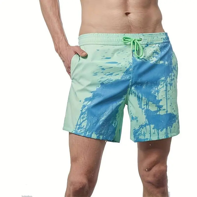 Valiant Color Changing Swim Shorts Temperature Reactive Boardshorts By TrendAura For Men