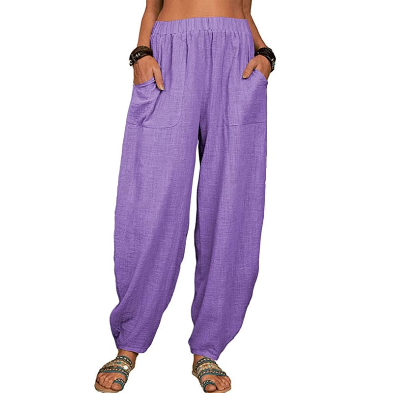 Zinzi - Casual harem pants in cotton and linen