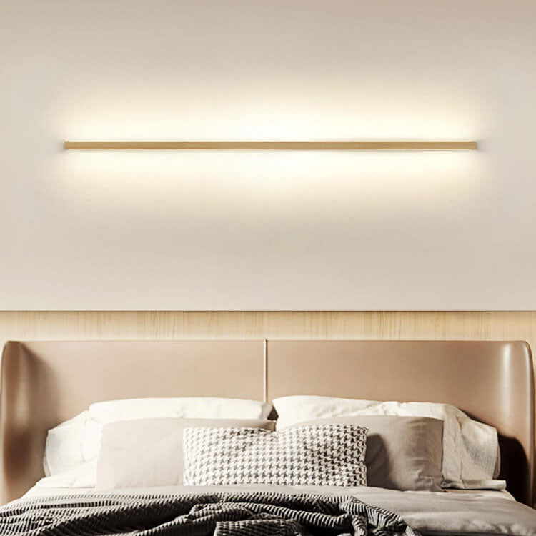 Wall sconces Minimalist wooden LED light fixture