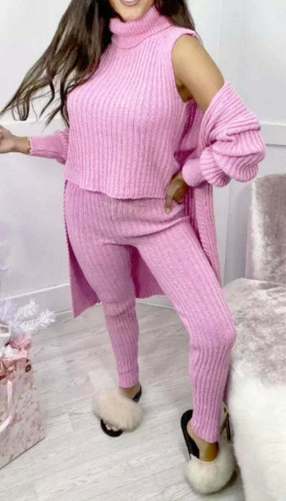 Women's 3-piece knit loungewear