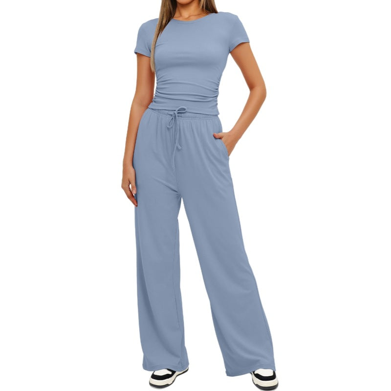 Margriet Pleated 2 Piece Set For Women Stylish Casual Comfort With Refined Fit And Modern Style