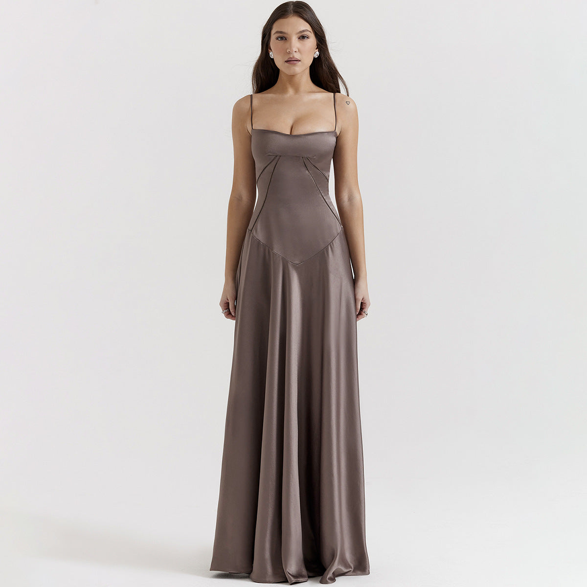 Stylish Satin Maxi Dress