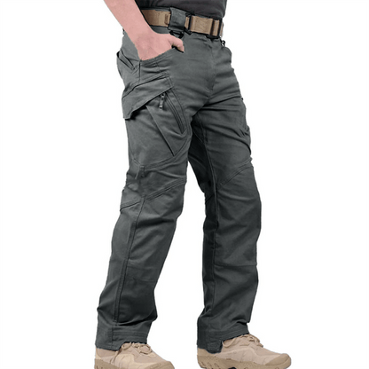 Men's Cargo Pants Durable Cotton With Multiple Pockets Relaxed Fit For Outdoor Use