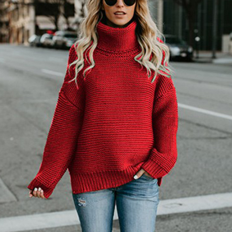Women’s Oversized Knit Jumper | Turtleneck