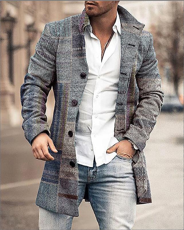Andrew | Long Coat for Men — Modern Elegance & Urban Style