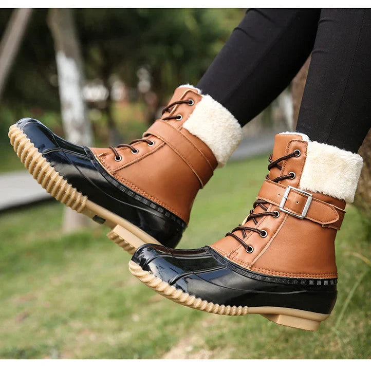 FROZA™ | Women’s Waterproof Lace-Up Ankle Snow Boots