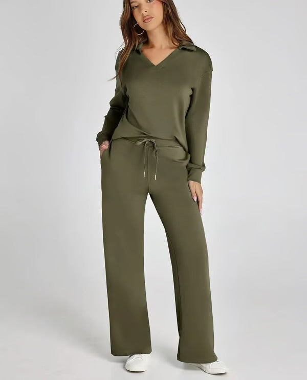 Women’s Wide Leg Lounge Co-ord | Two Piece