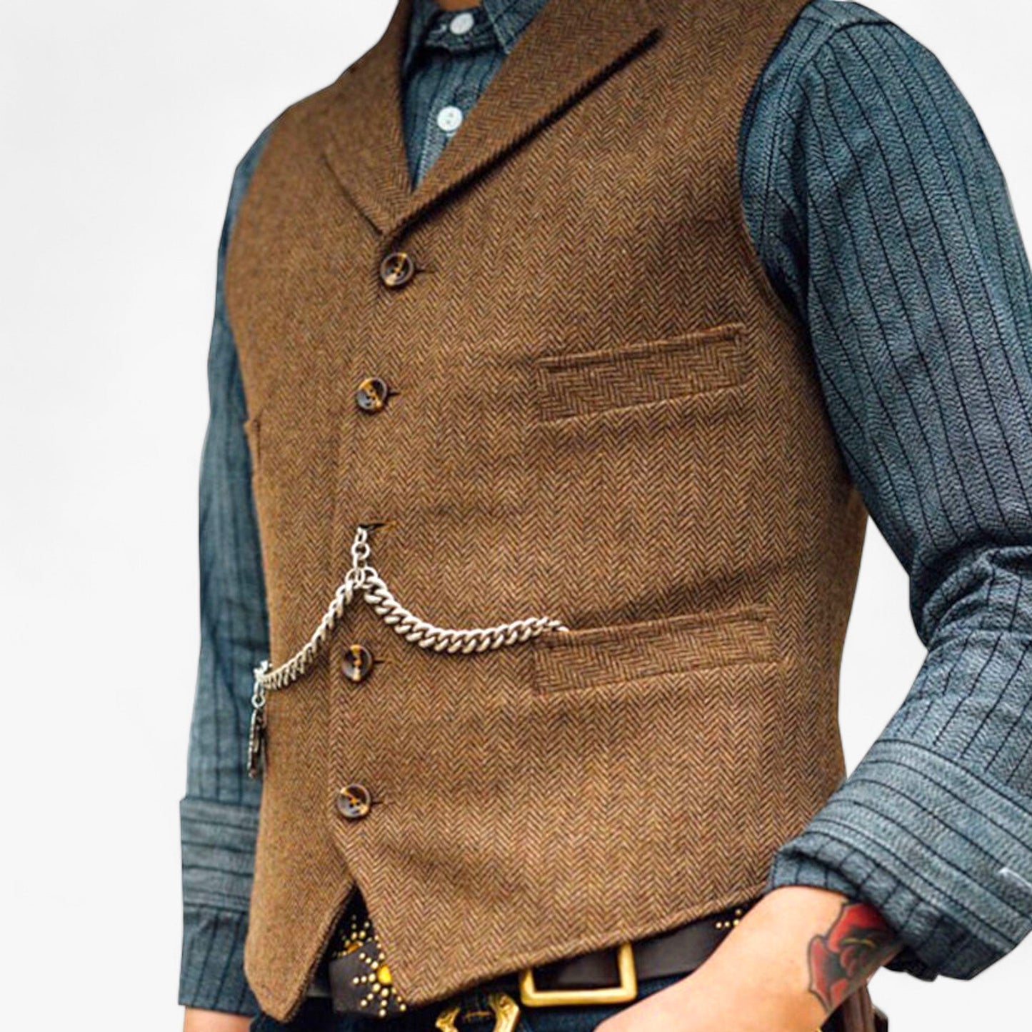 Frédy | Men's Suit Vest — Urban Chic & Authentic Details