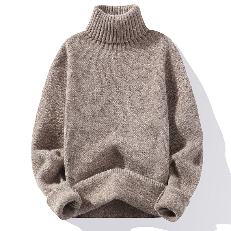Men's Turtleneck Knit Sweater Soft Warm Comfort Classic Fit For Everyday Wear Versatile Layering For Cold Weather
