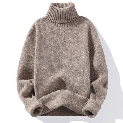 Men's Turtleneck Knit Sweater Soft Warm Comfort Classic Fit For Everyday Wear Versatile Layering For Cold Weather