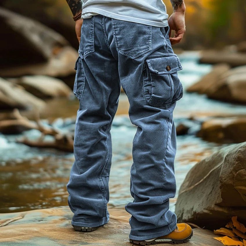 Mickaël Retro Elastic Cargo Pants For Everyday Comfort And Style With Secure Multi Pocket Utility For Urban Explorers