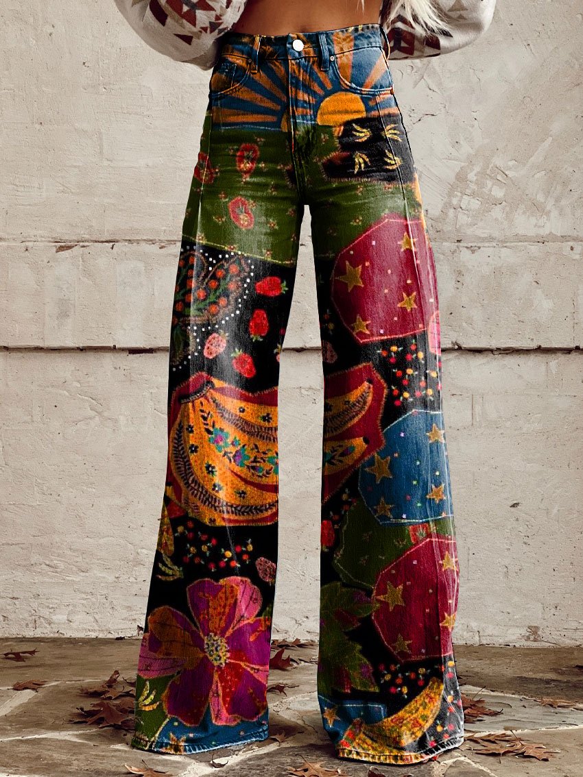 Dinky | Stylish Retro Flared Pants for Women