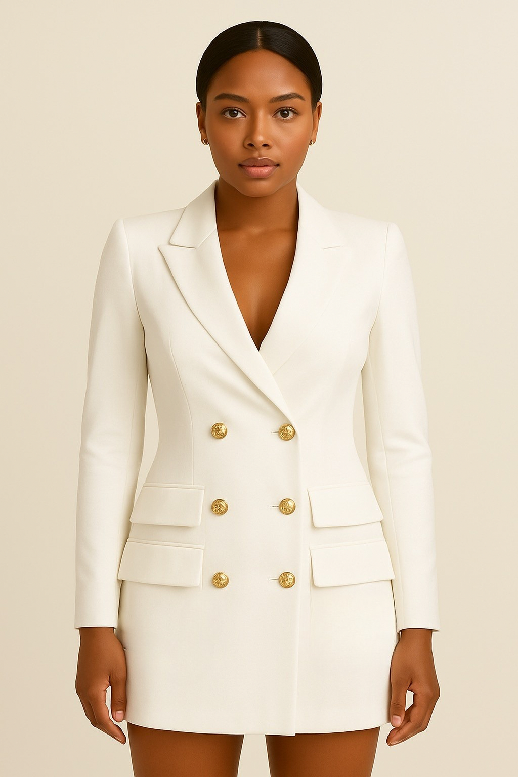 Women's Double-Breasted Modern Dress | Blazer