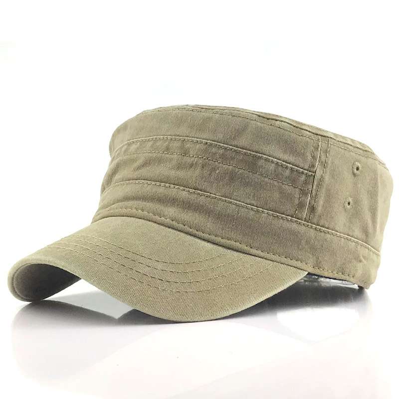 Retro military cap for men - classic look, modern details
