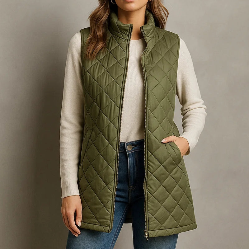 Léa Soft Quilted Vest For Women Lightweight Warmth And Effortless Everyday Chic For Active Lifestyles