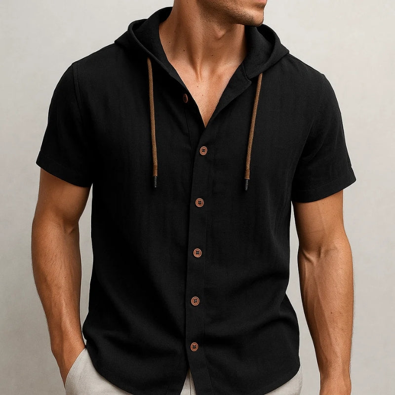 Cavo Linen Hoodie Shirt