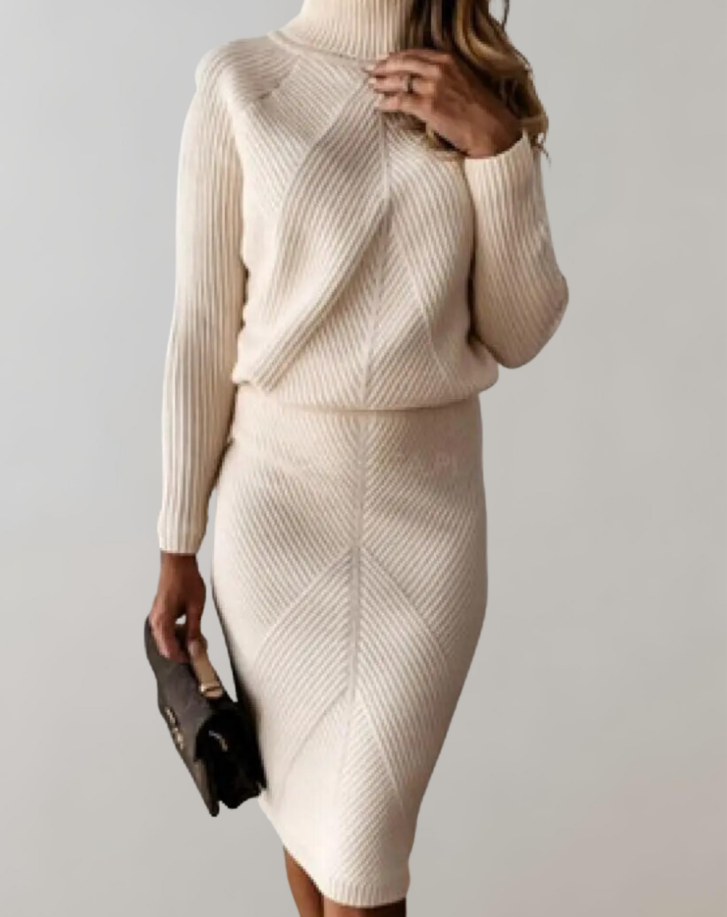 Léa Ribbed Knit Set Elegant And Comfortable For Office And Cozy Evenings Ideal For Busy Professionals