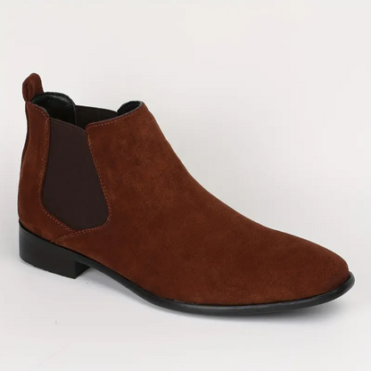 Men's Chelsea Boots Classic Slip On Ankle With Elastic Panels For Snug Fit And All Day Comfort