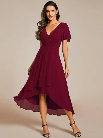 Morgan Silk Chiffon Dress Airy Silhouette For Weddings And Evening Events TrendAura