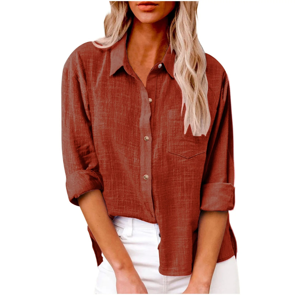 Elvira - Casual long-sleeve blouse - Breathable cotton - Feminine cut