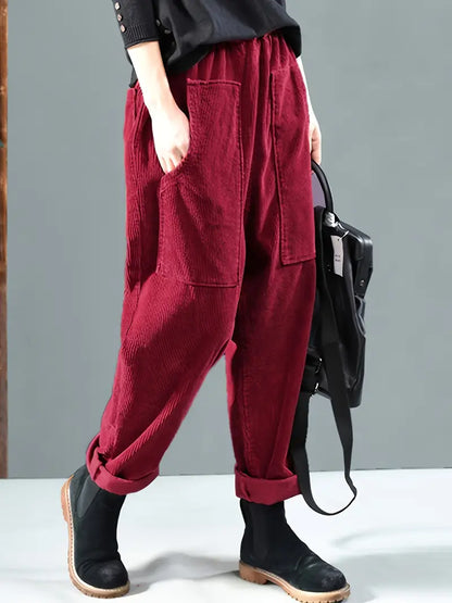 Women’s Corduroy Trousers | Modern Straight-Leg Winter