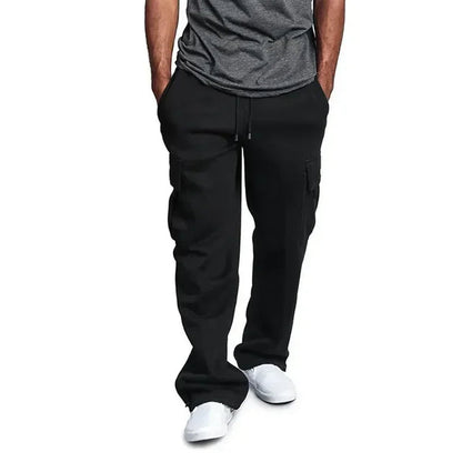 Ultimate Comfort Fleece Cargo Sweatpants for Men
