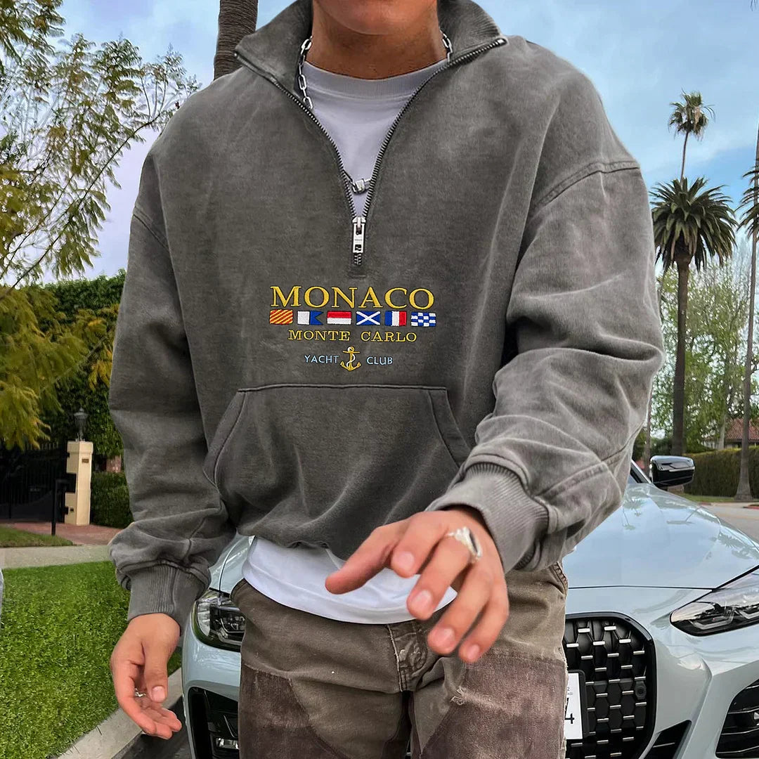 Elegant hooded sweatshirt for men - comfortable cotton for all occasions