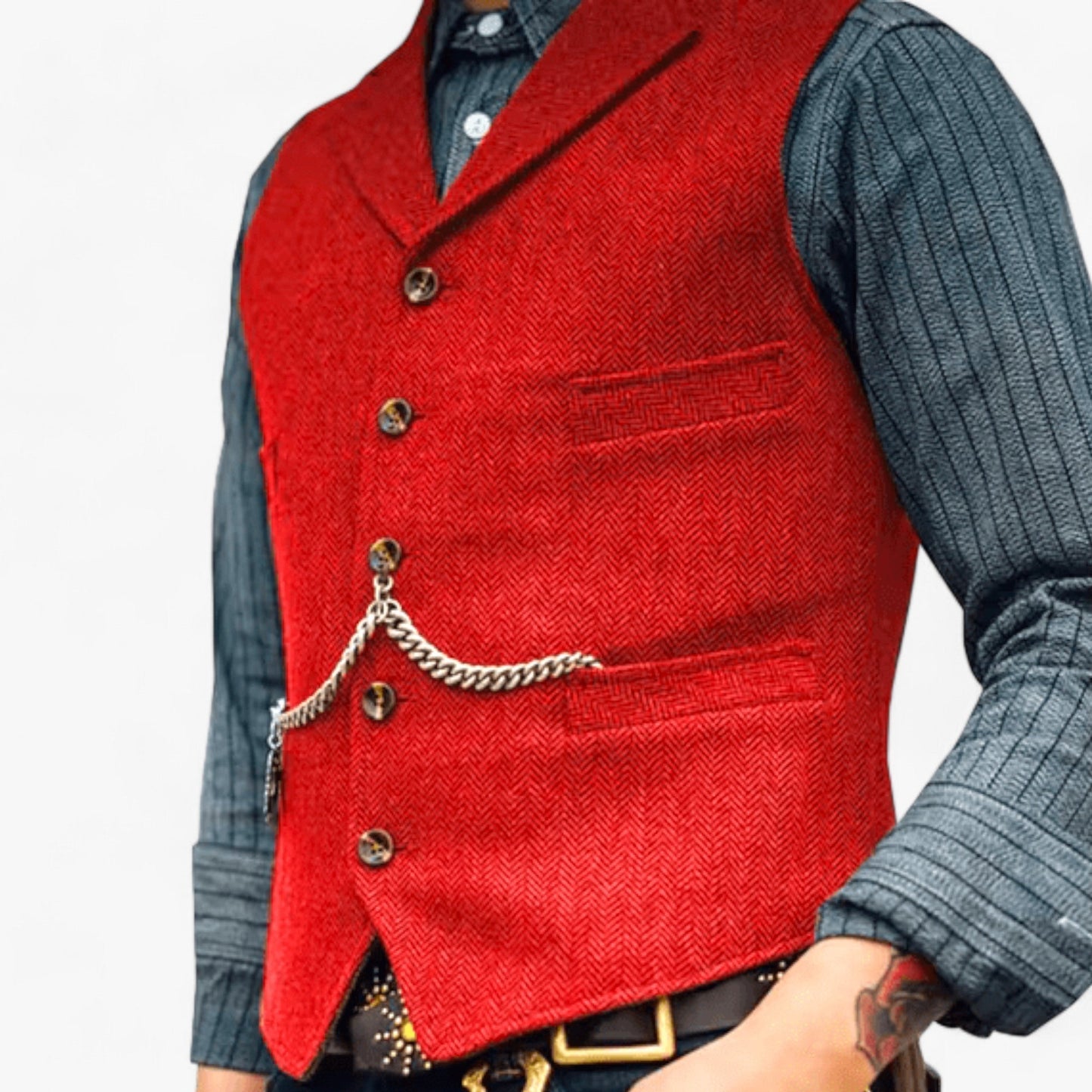 Frédy | Men's Suit Vest — Urban Chic & Authentic Details
