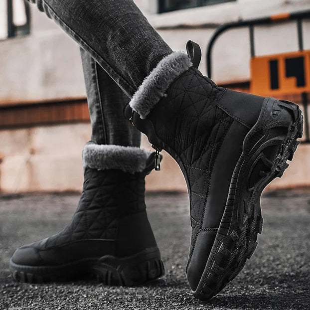 Nordvex Men's Winter Boots Warm Waterproof Durable With Plush Lining For Everyday Wear