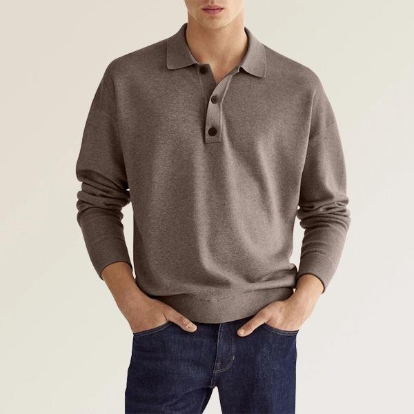 TrendAura | Polo - Long sleeve polo for men