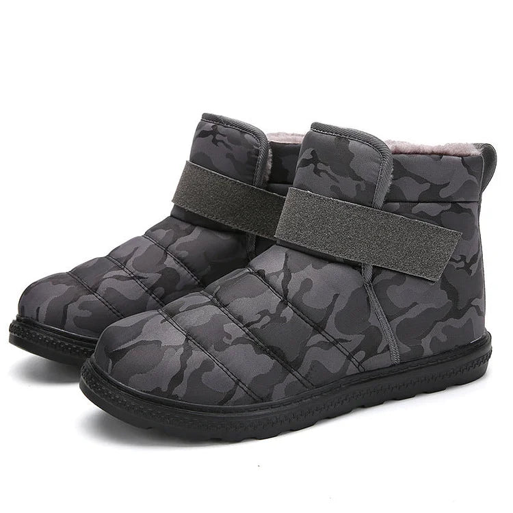 Novina Men's Winter Snow Boots With Plush Lining Cushioned EVA Sole Casual Outdoor Comfort