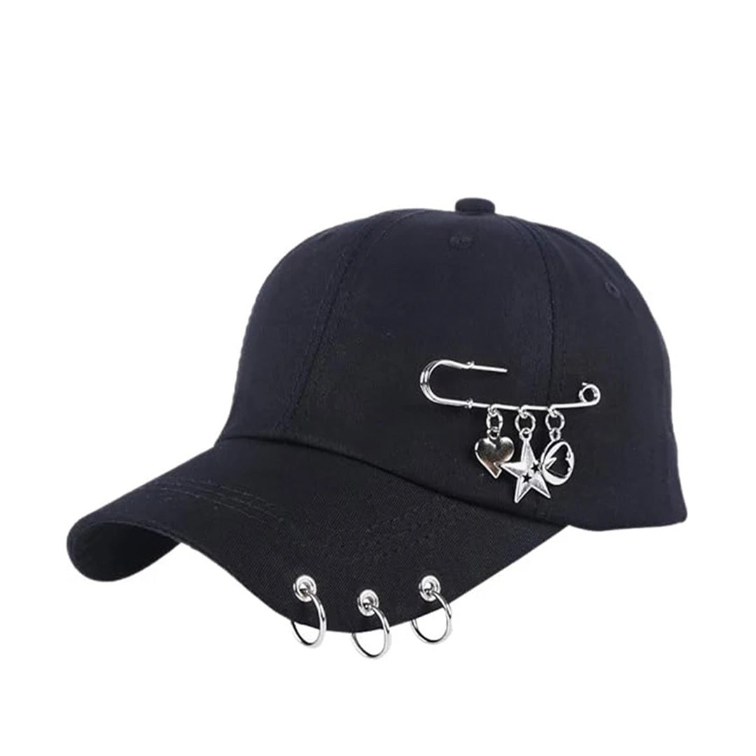 Fragment Pierced Black Hat - TrendAura