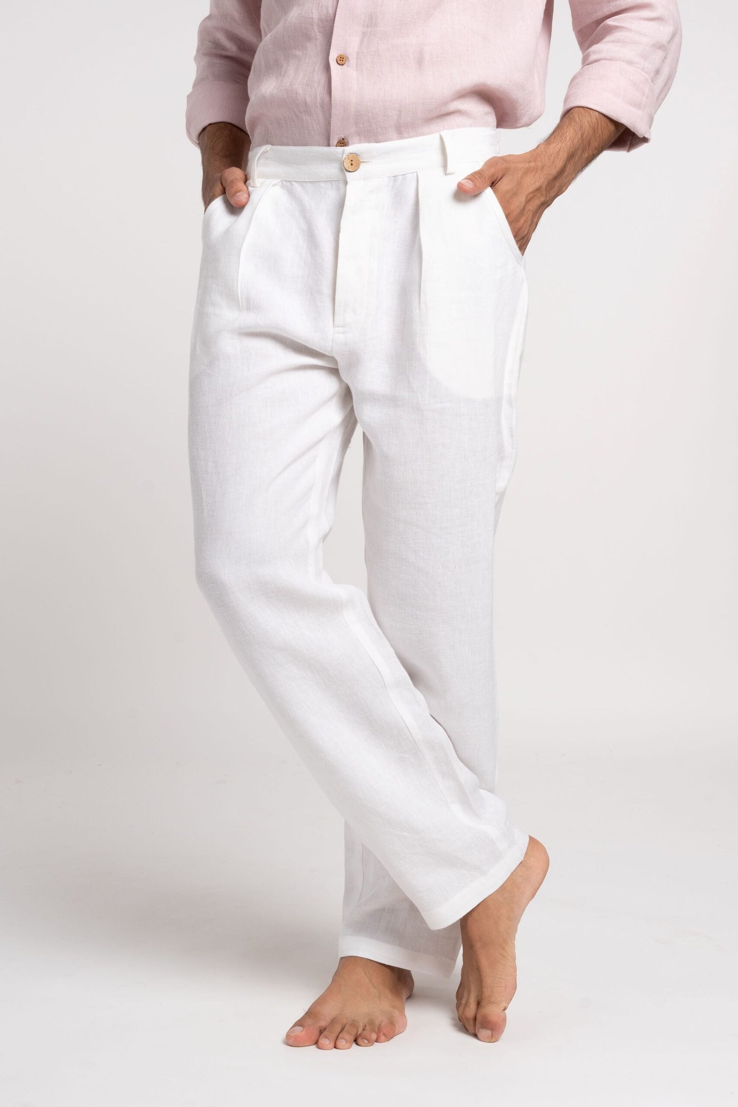 TrendAura – Lightweight Linen Trousers for Men