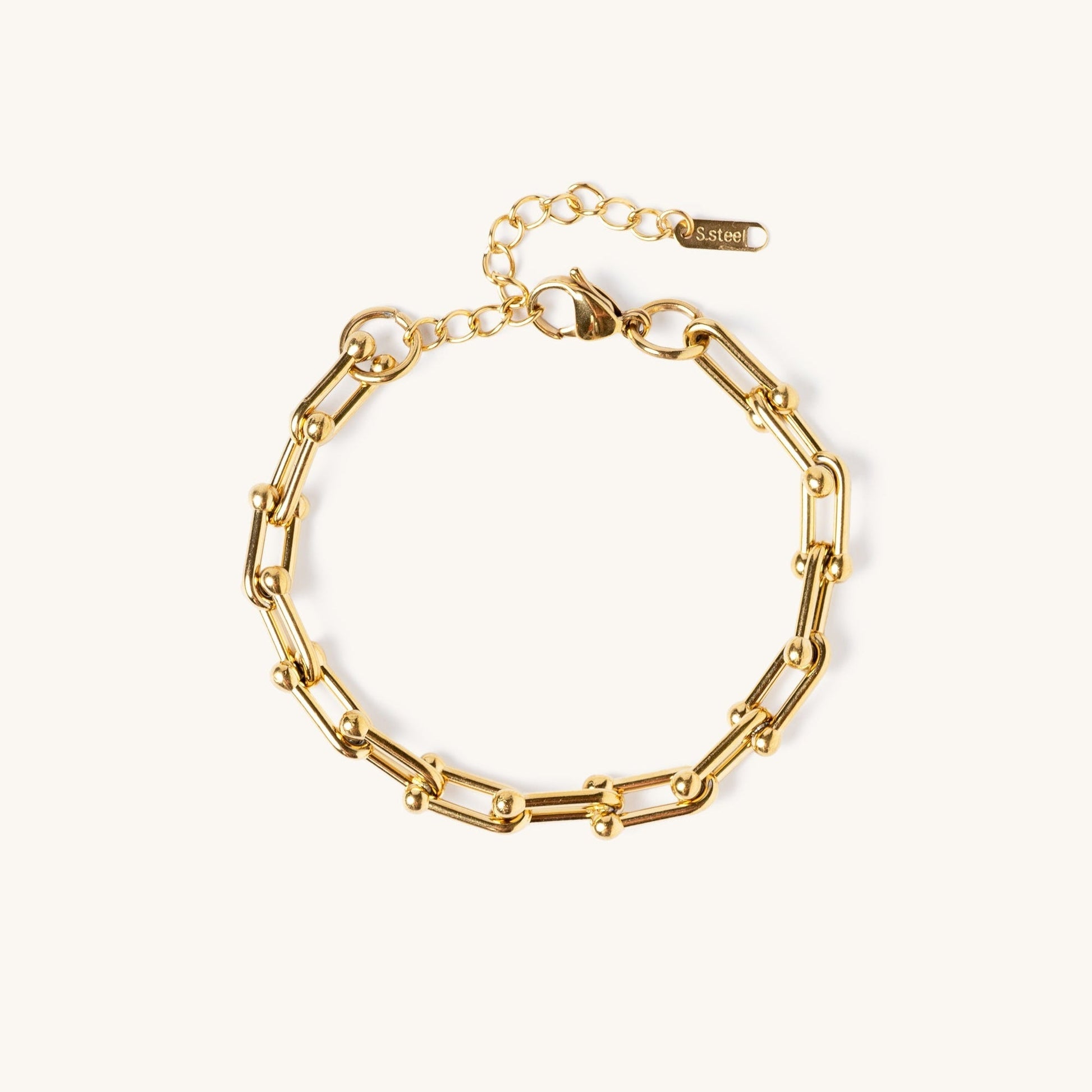 Isla | Waterproof gold-plated chain bracelet - Adjustable - TrendAura