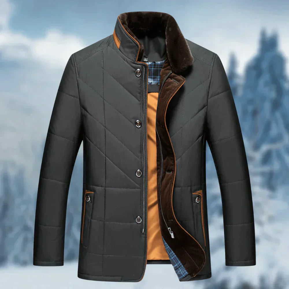Men's Modern Winter Jacket With Warm Lining For Cold Weather Comfort And Everyday Style