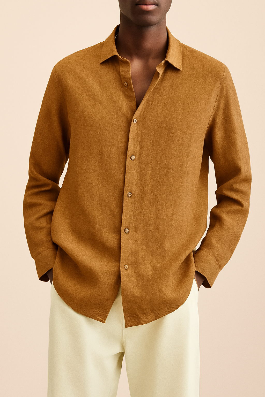 Albert Linen Shirt For Men Comfortable Everyday Wear Premium High Quality Durable