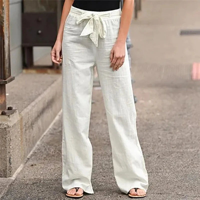 Ilnara - Stretch linen pants