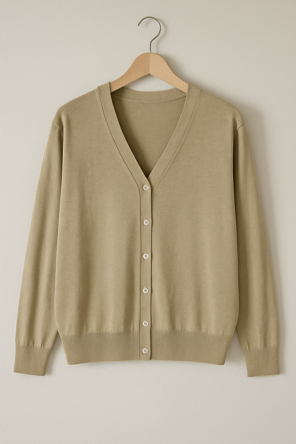 Cardigan with V-neck
