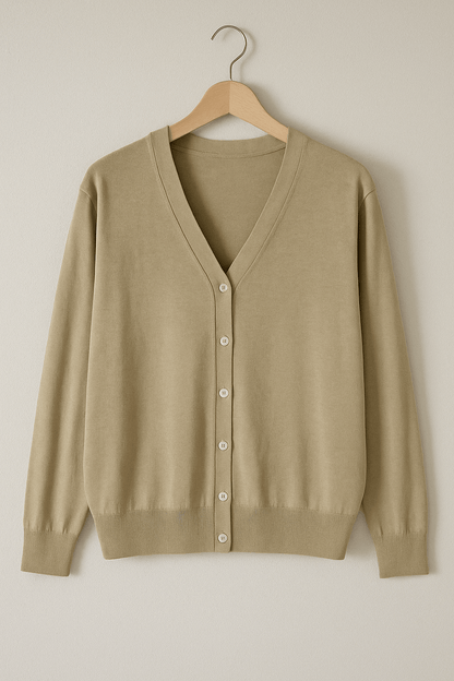 Cardigan with V-neck