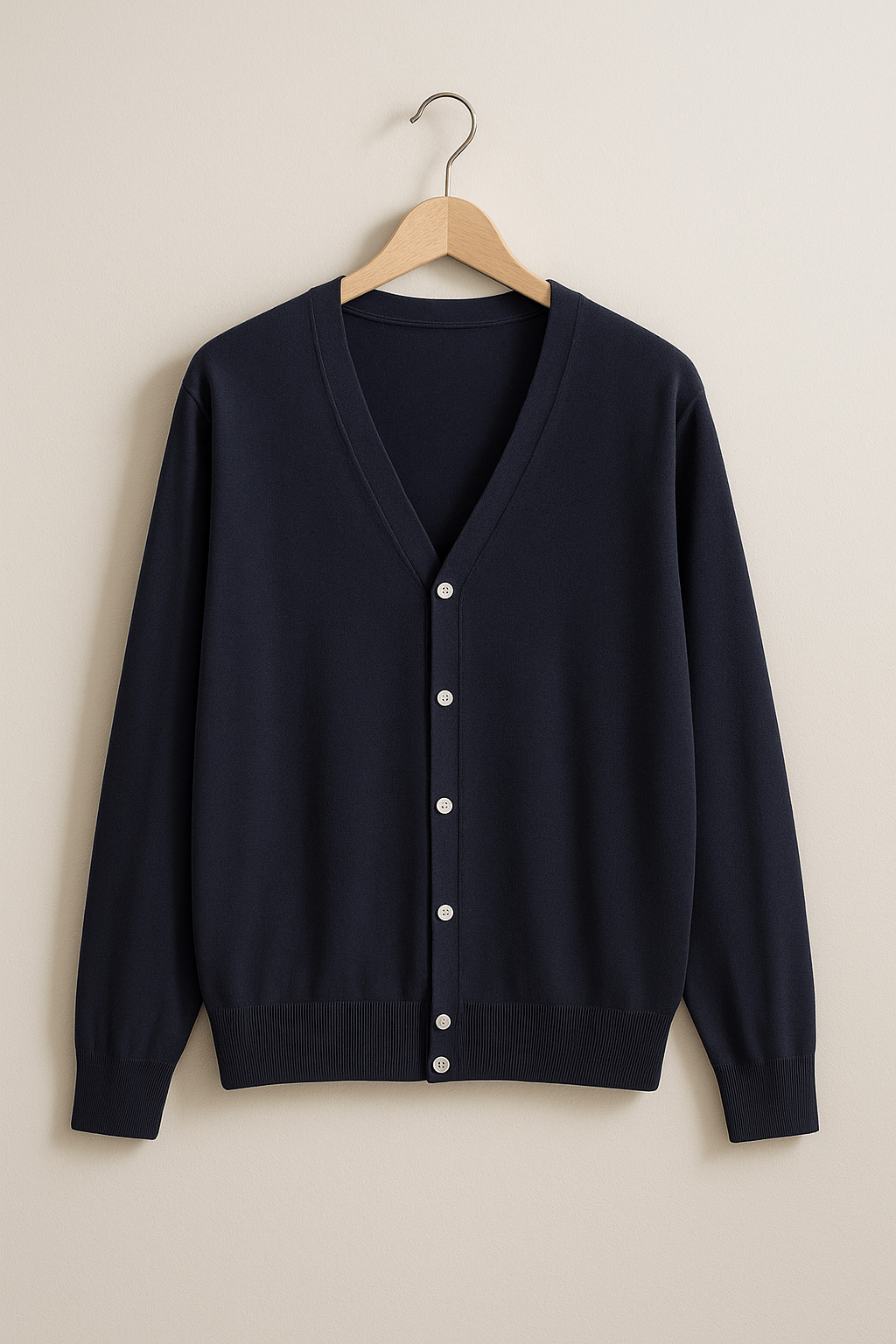 Cardigan with V-neck