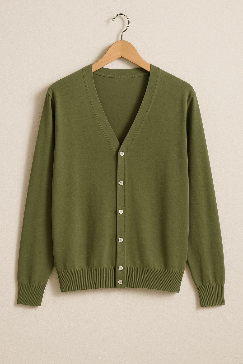 Cardigan with V-neck