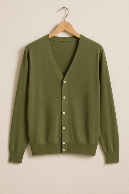 Cardigan with V-neck