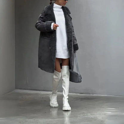 Addison Faux Shearling Winter Coat