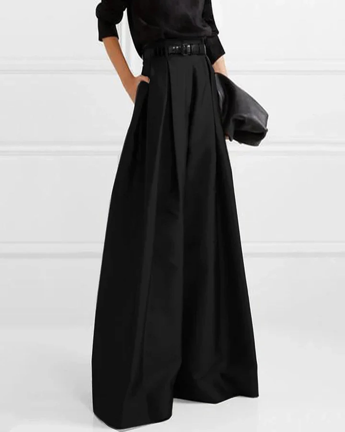 Adele Parisienne | Luxury high-waisted long skirt