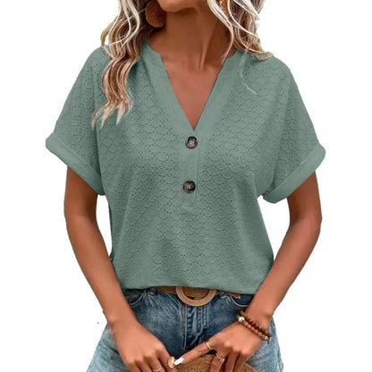 Myla Breathable V-Neck Top For Women Lightweight Comfort And Everyday Elegance For Active Lifestyles