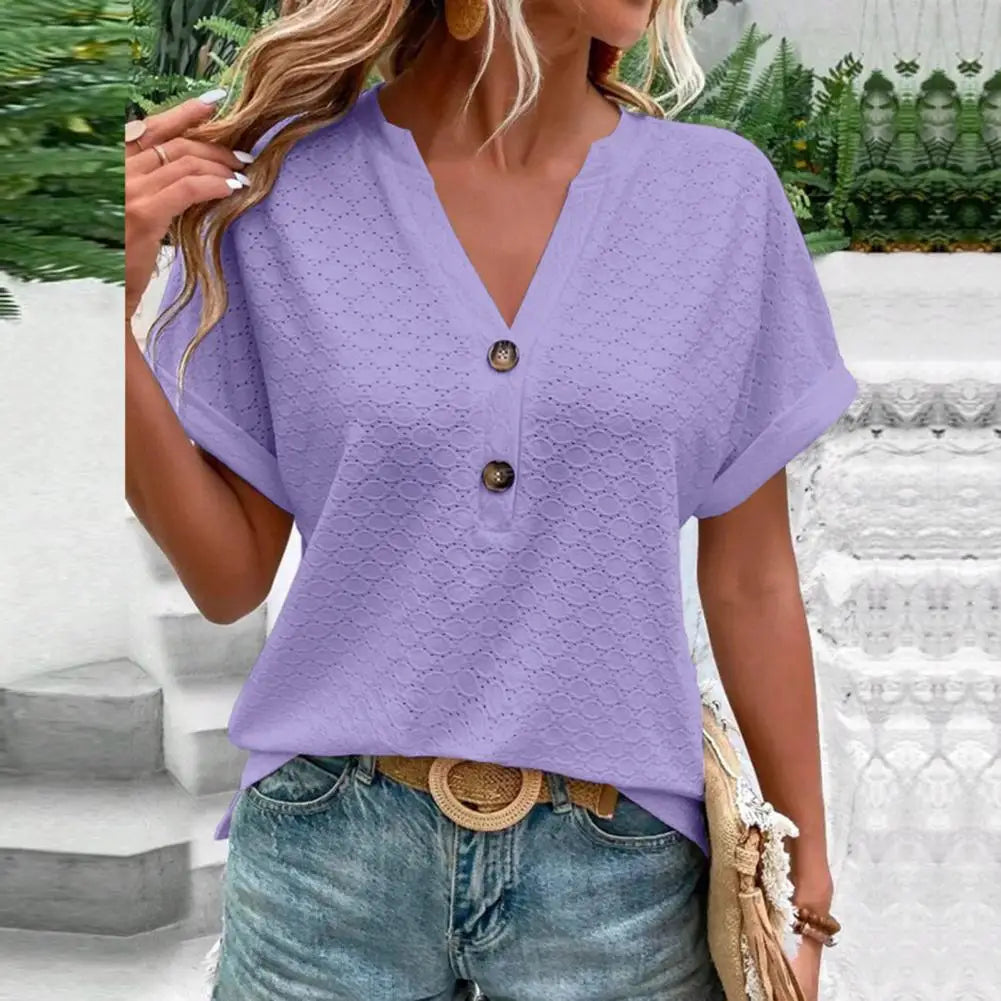 Myla Breathable V-Neck Top For Women Lightweight Comfort And Everyday Elegance For Active Lifestyles